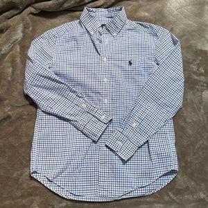 Boys Ralph Lauren long sleeve button down M (10-12)